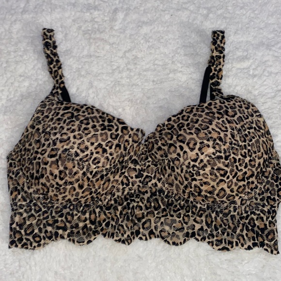 Longline Leopard Crop Top - Picture 1 of 2